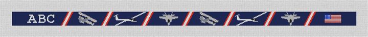 Airplane Needlepoint Belt Canvas