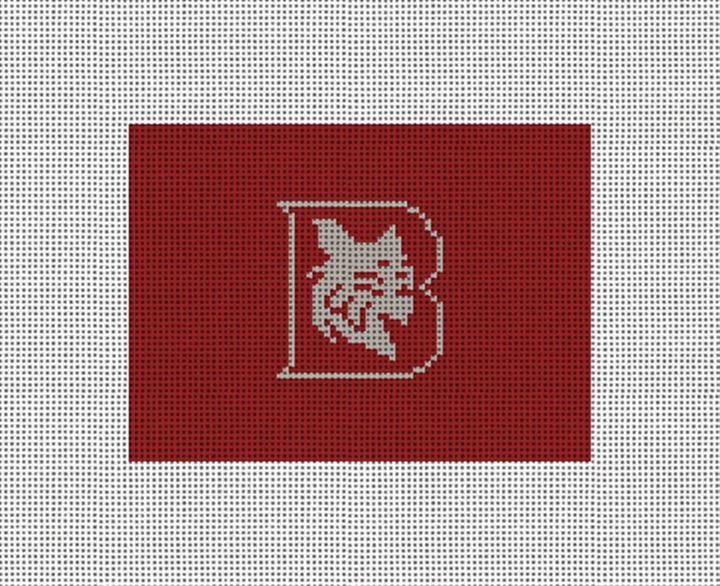 Bates College Needlepoint Card Wallet Canvas