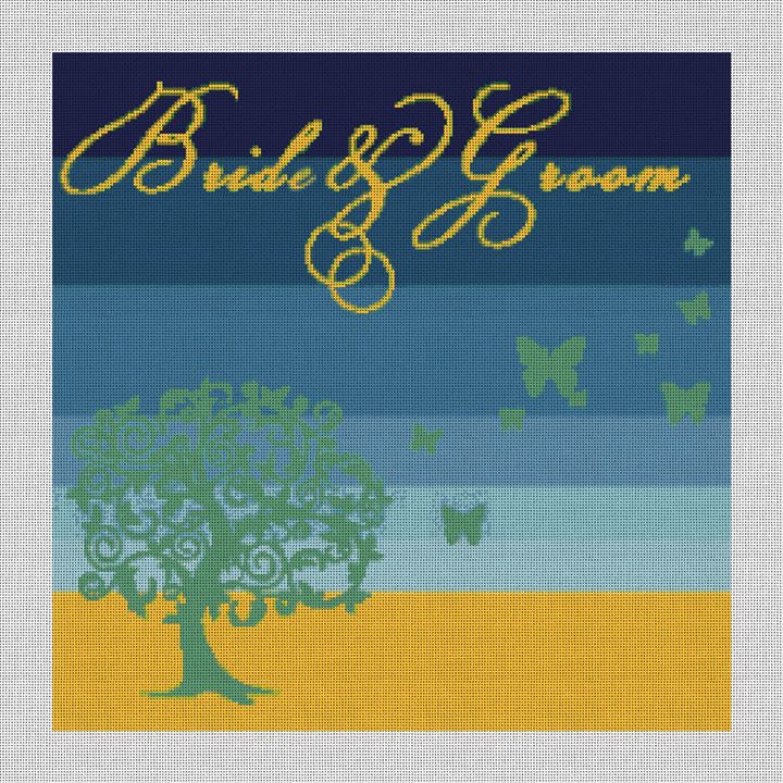 Butterfly Ring Bearer Pillow Needlepoint Kit NeedlePaint