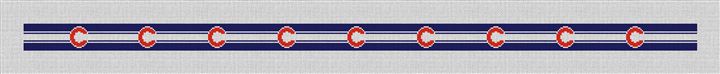 Chicago Needlepoint Belt Canvas