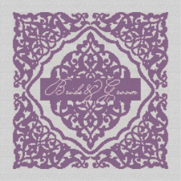 Jasmine Wedding Ring Bearer Pillow Kit NeedlePaint