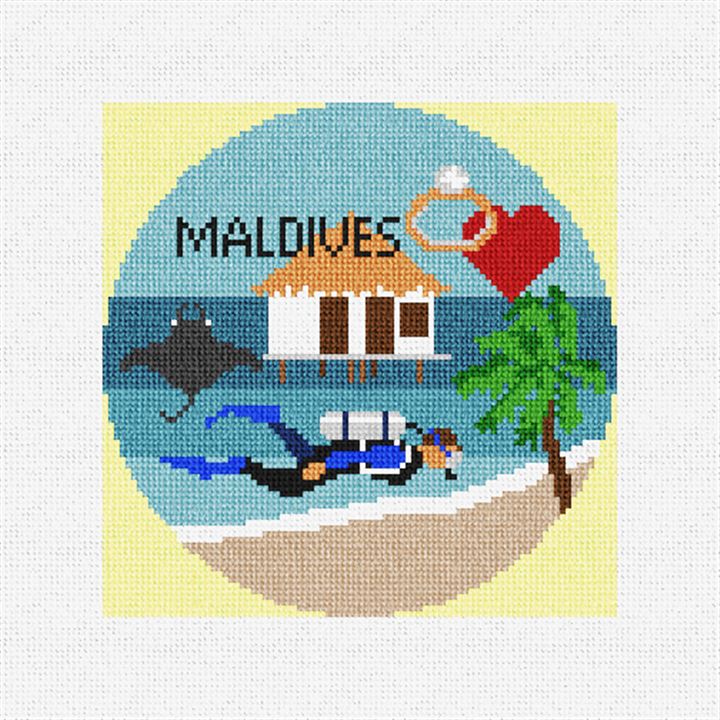 Maldives Needlepoint Ornament Kit