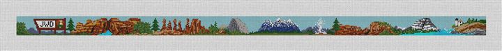 National Parks Needlepoint Belt Canvas