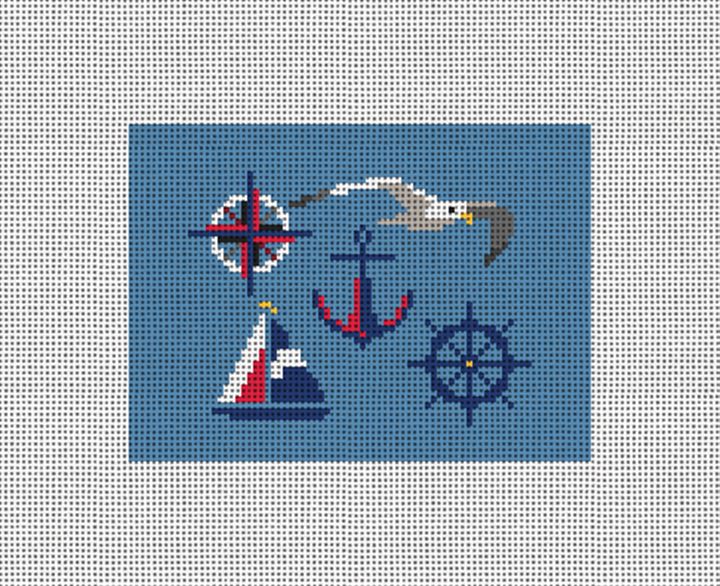 Nautical Needlepoint Card Wallet Kit NeedlePaint