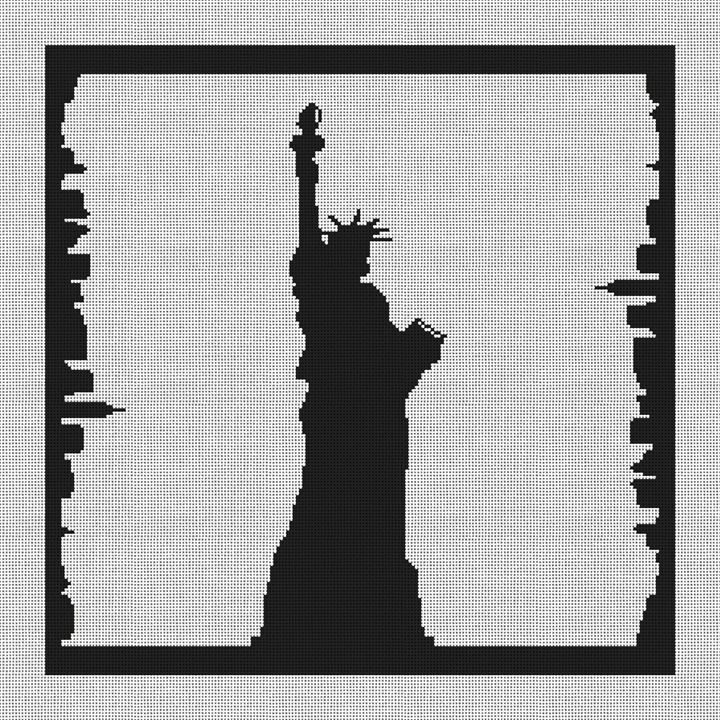 New York Statue of Liberty Modern Pillow Canvas