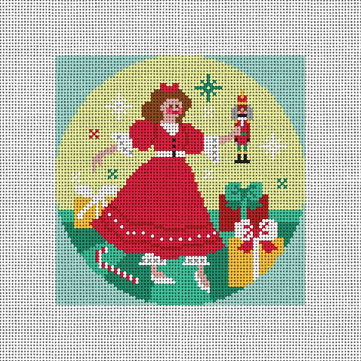 Nutcracker Suite Clara Needlepoint Ornament Canvas