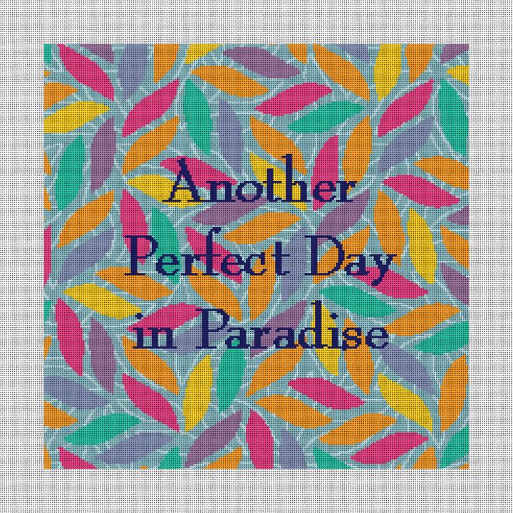 Perfect Day Needlepoint Pillow Canvas