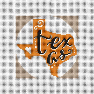 Texas Needlepoint Christmas Ornament Kit